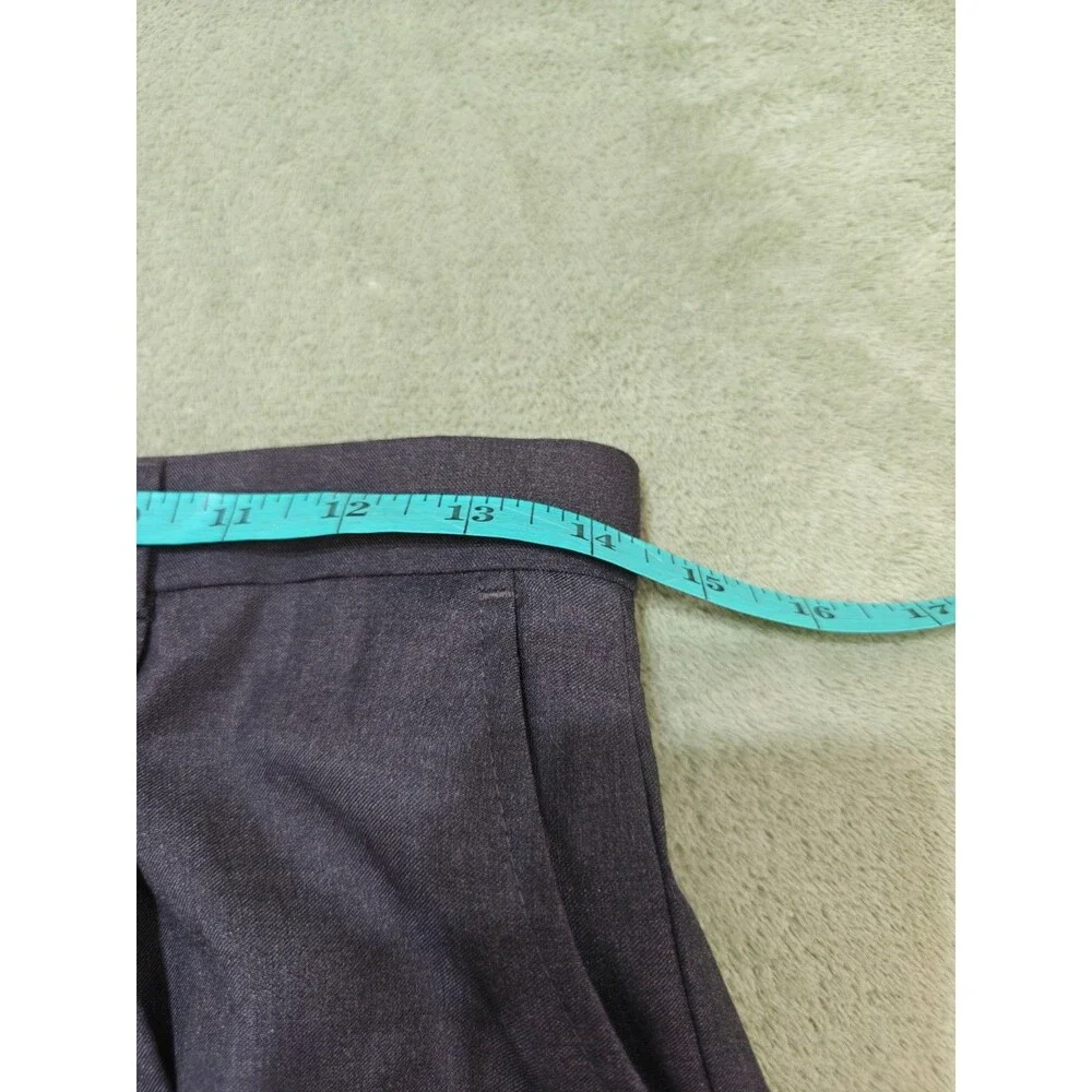 NWT Nautica Dress Blues Charcoal Gray Pleated Front Cuffed Pants Boys Size 18 R